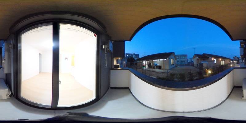 パノラマ画像バルコニー