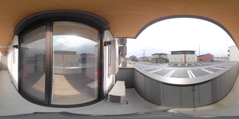 パノラマ画像バルコニー