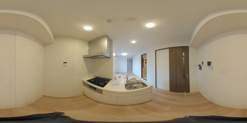 パノラマ画像キッチン