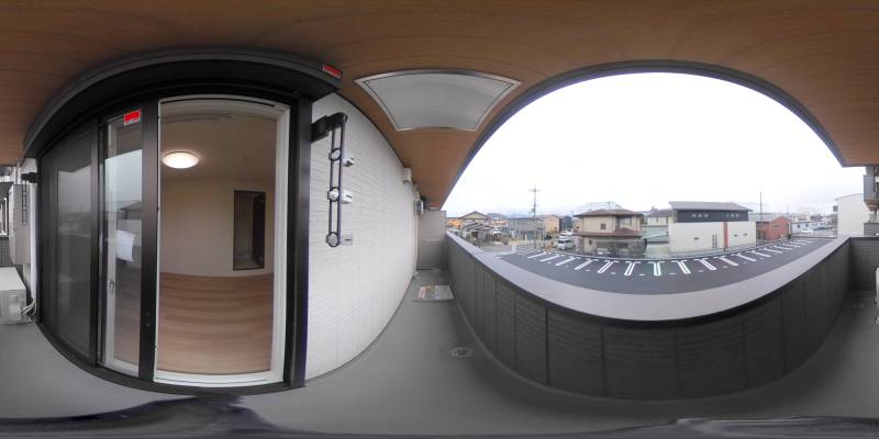 パノラマ画像バルコニー