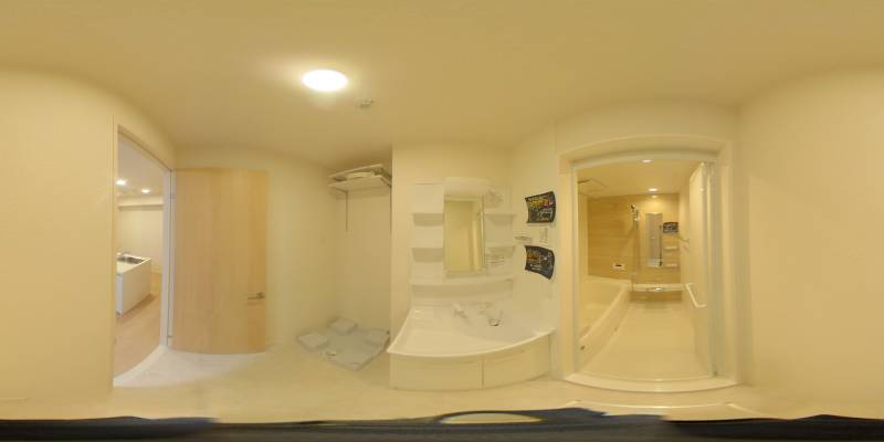 パノラマ画像洗面所