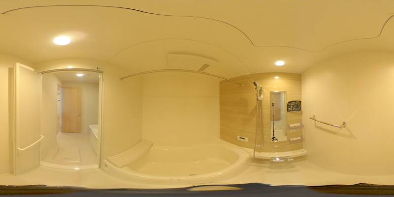 パノラマ画像バスルーム