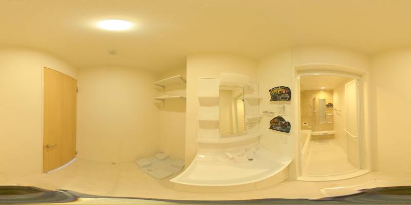 パノラマ画像洗面所