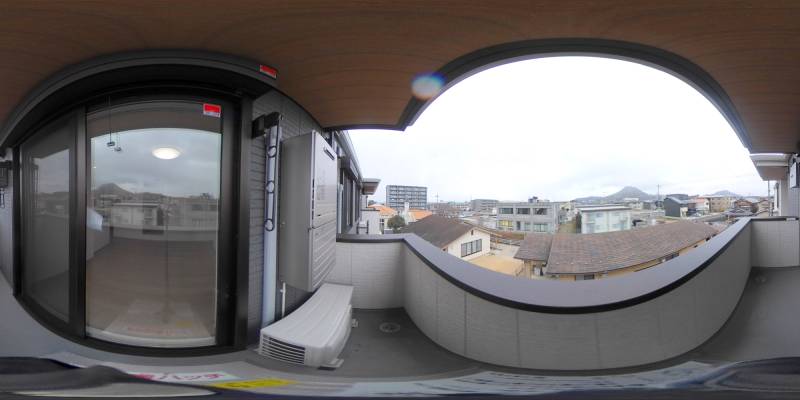 パノラマ画像バルコニー