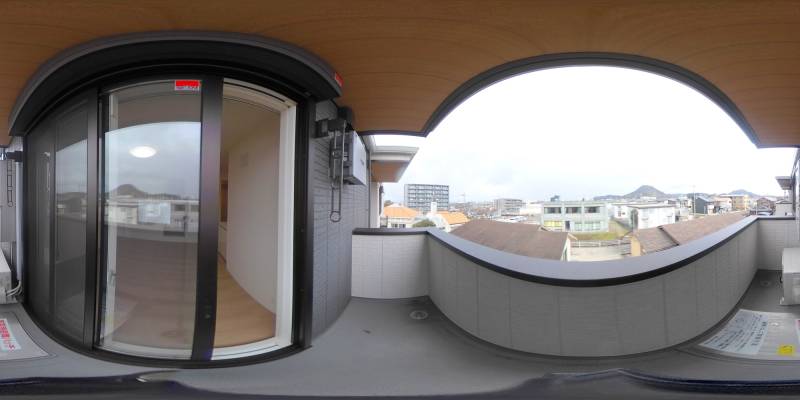 パノラマ画像バルコニー