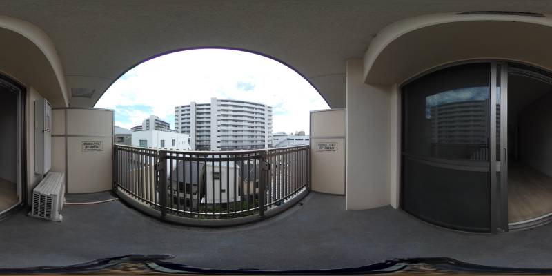 パノラマ画像バルコニー