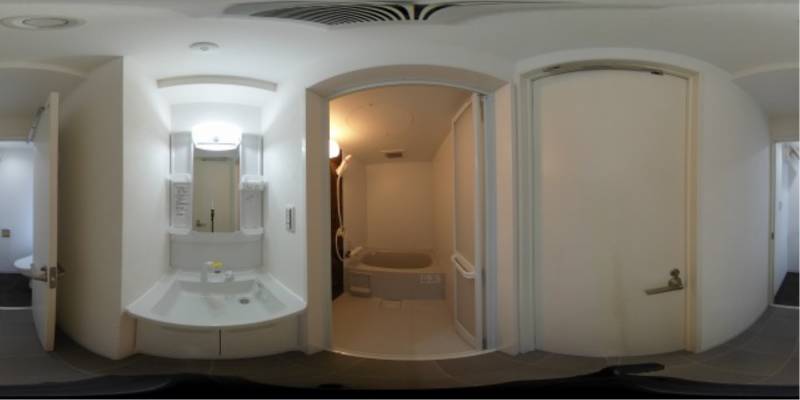 パノラマ画像洗面所