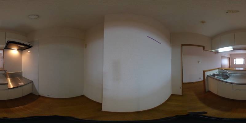 パノラマ画像キッチン