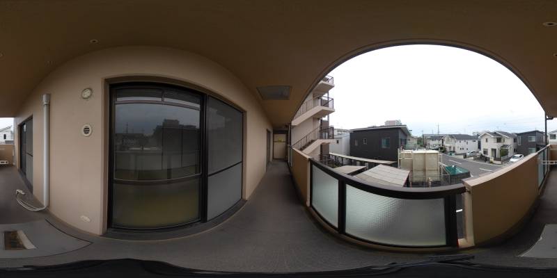 パノラマ画像バルコニー