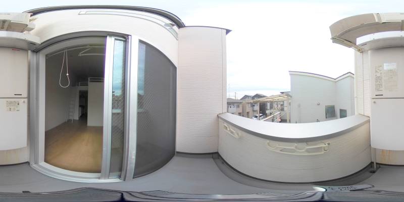 パノラマ画像バルコニー