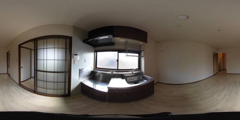 パノラマ画像キッチン