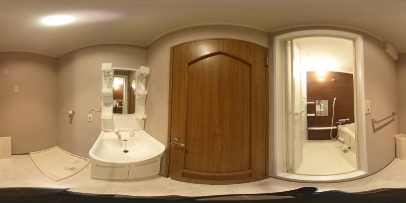 パノラマ画像洗面所