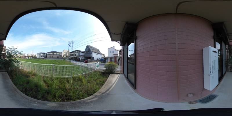 パノラマ画像バルコニー
