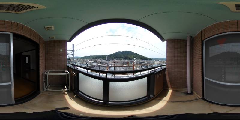 パノラマ画像バルコニー