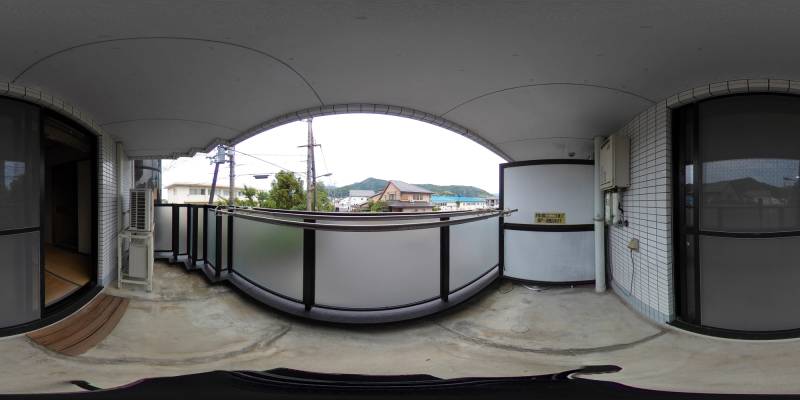 パノラマ画像バルコニー