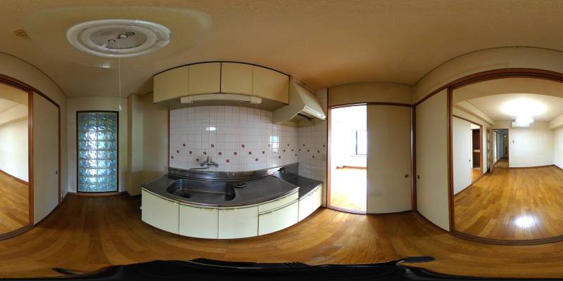 パノラマ画像キッチン