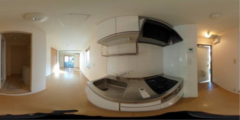 パノラマ画像キッチン