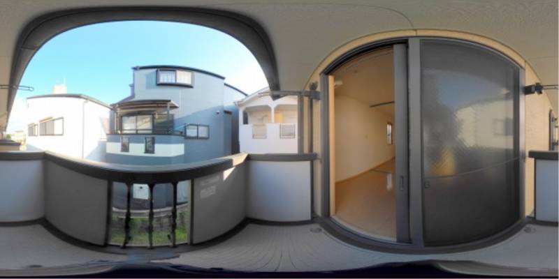 パノラマ画像バルコニー