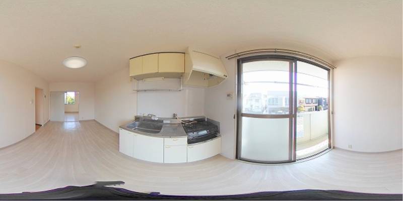 パノラマ画像キッチン