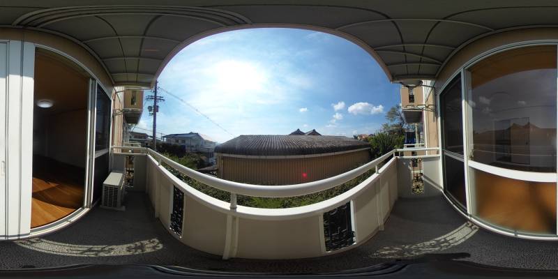 パノラマ画像バルコニー