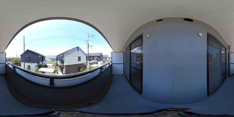 パノラマ画像バルコニー