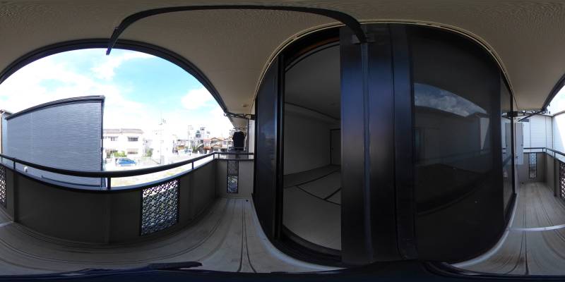 パノラマ画像バルコニー