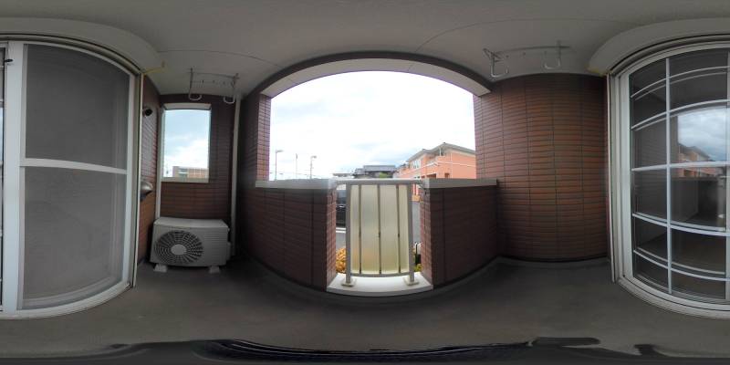 パノラマ画像バルコニー