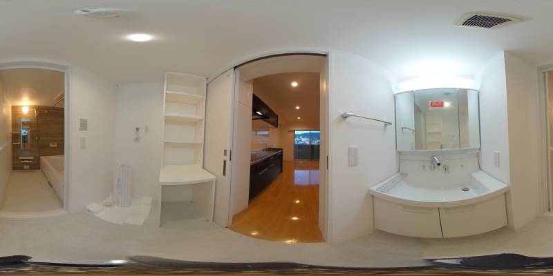 パノラマ画像洗面所