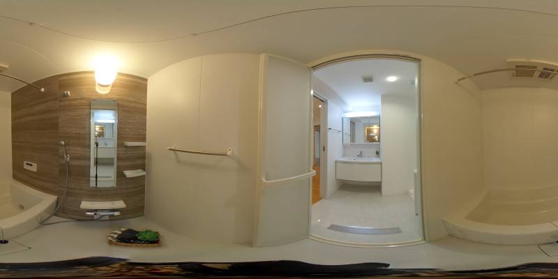 パノラマ画像バスルーム