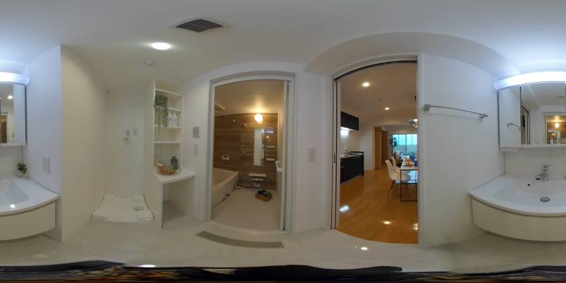 パノラマ画像洗面所