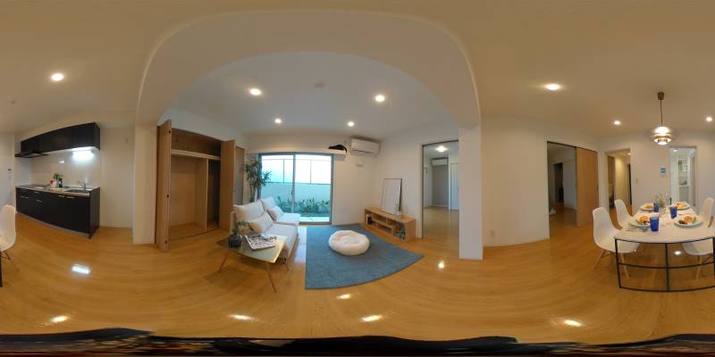 パノラマ画像リビング