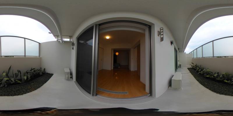 パノラマ画像バルコニー