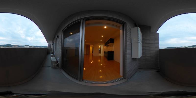 パノラマ画像バルコニー