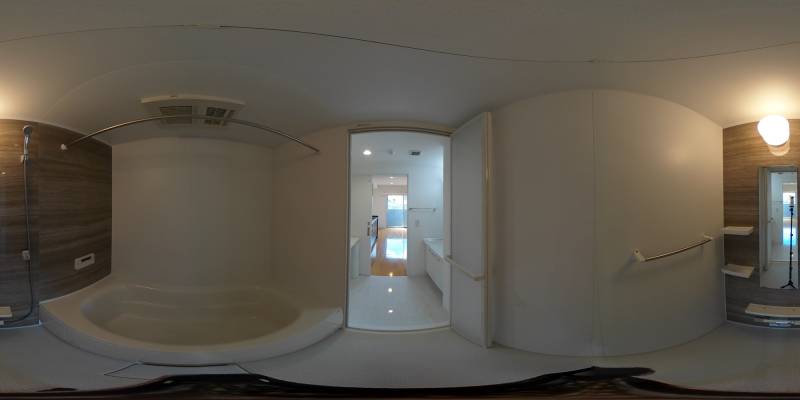 パノラマ画像バスルーム