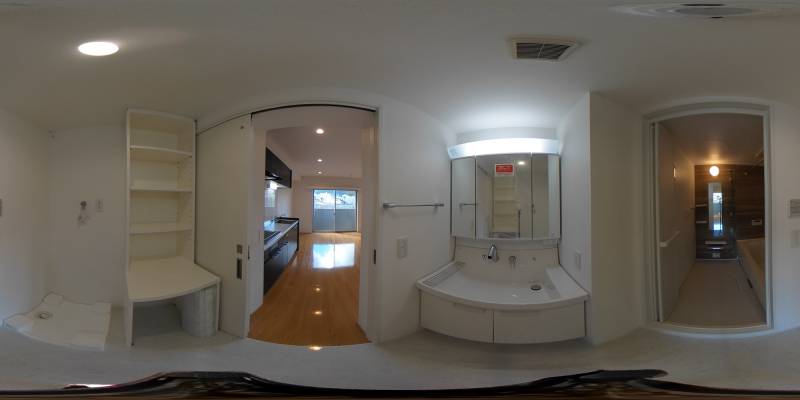 パノラマ画像洗面所