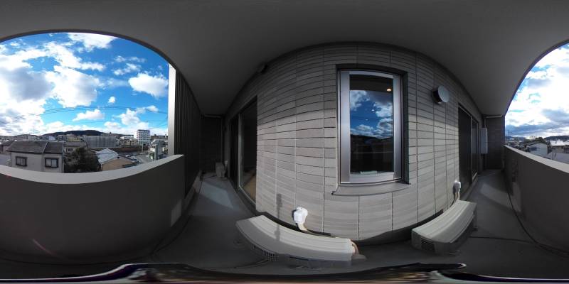 パノラマ画像バルコニー