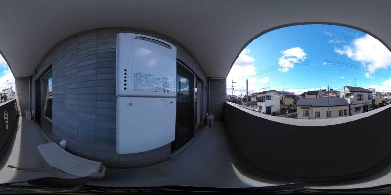 パノラマ画像バルコニー