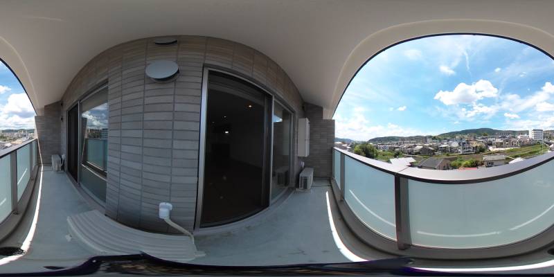 パノラマ画像バルコニー