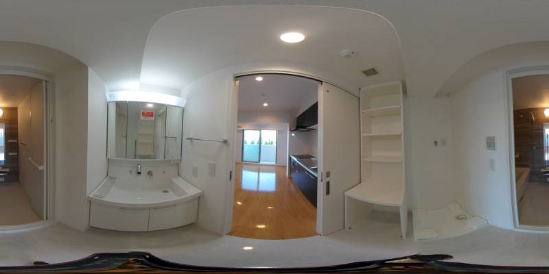 パノラマ画像洗面所