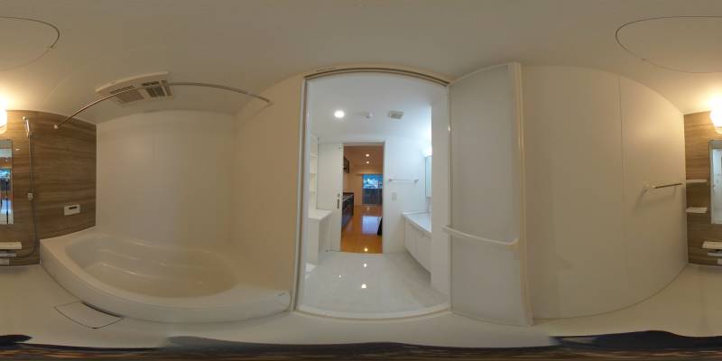パノラマ画像バスルーム