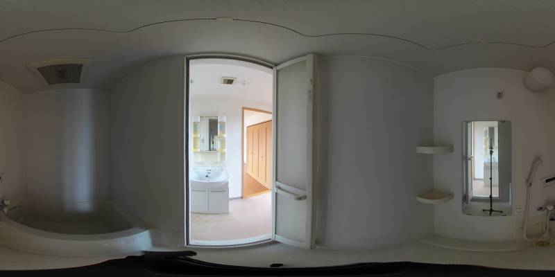 パノラマ画像バスルーム