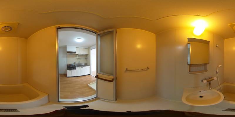 パノラマ画像バスルーム