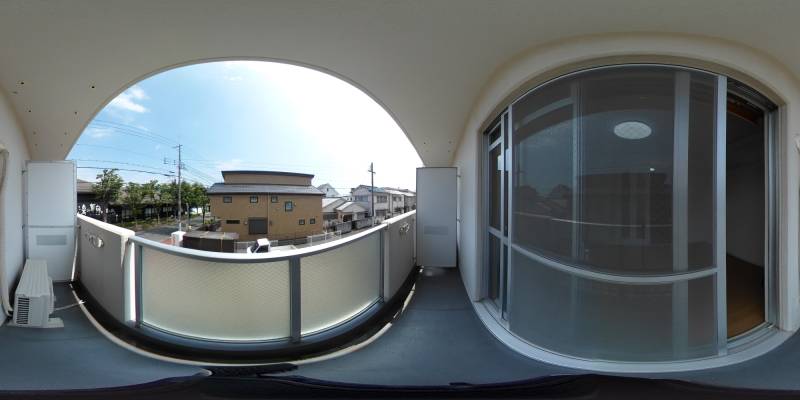パノラマ画像バルコニー