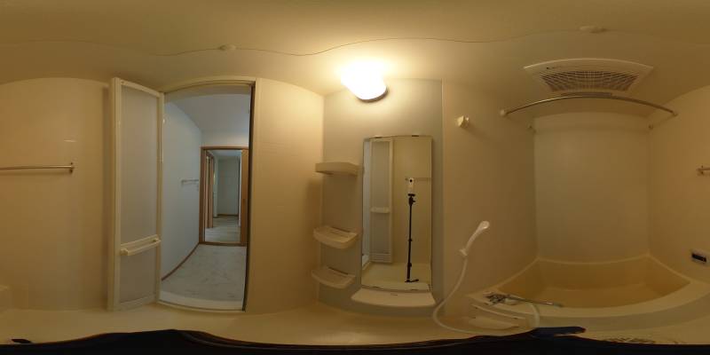 パノラマ画像バスルーム