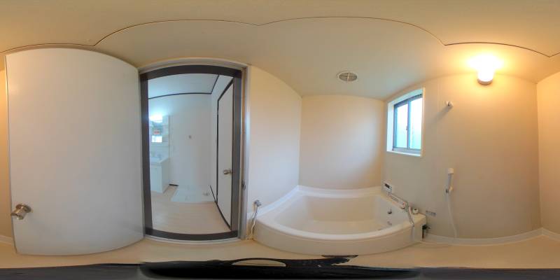 パノラマ画像バスルーム