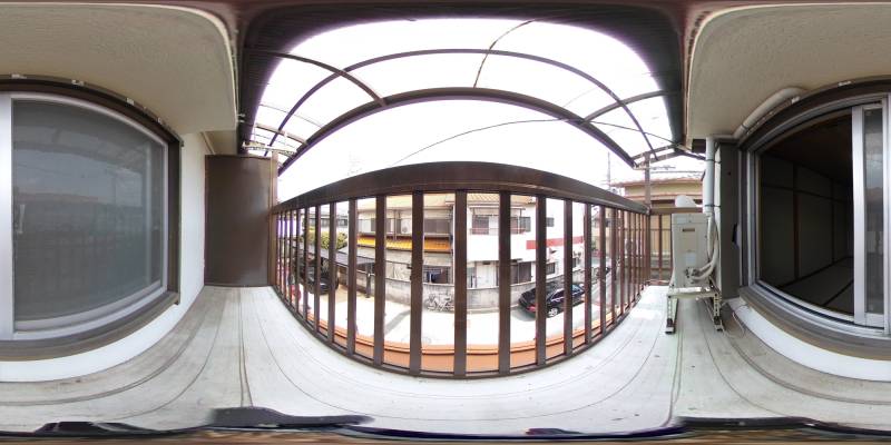 パノラマ画像バルコニー