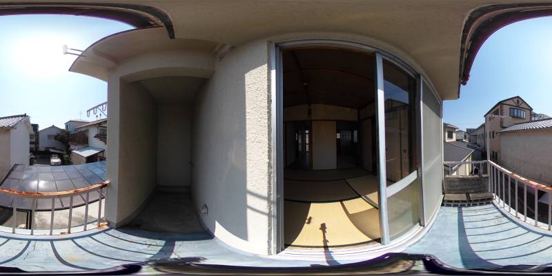 パノラマ画像バルコニー