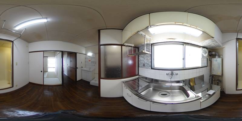 パノラマ画像キッチン