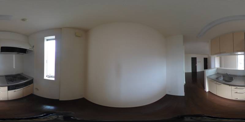 パノラマ画像キッチン