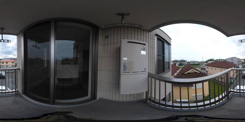 パノラマ画像バルコニー